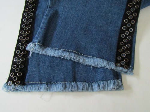 Kids PINKO Up Girls Moulin Rouge Boy Slim Raw Hem Comfort Jean, Size Large 14 - Picture 7 of 12