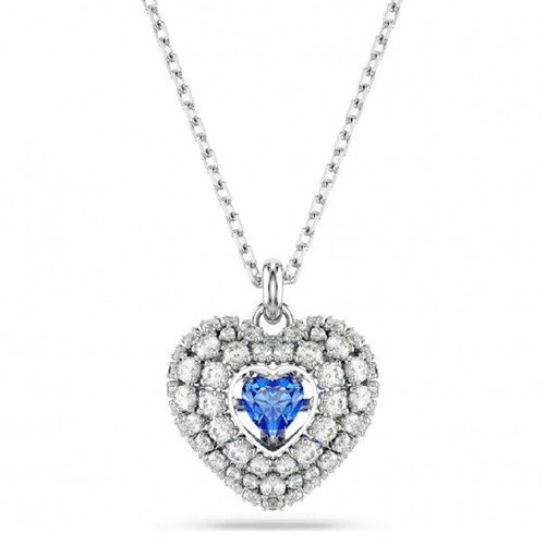 SWAROVSKI PENDENTE HYPERBOLA HEART BLU 5680403