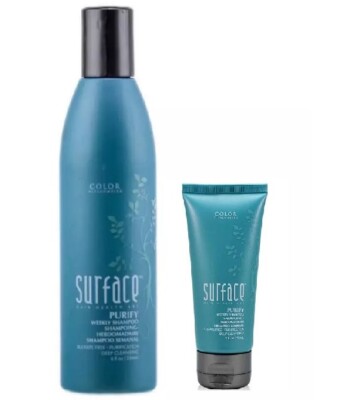 Surface Purify Clarifying Shampoo 8 oz + Purify Travel Size / New 2024 Packaging