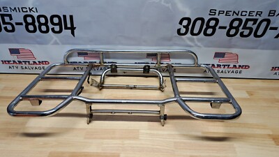 Hondaline Rear Rack HONDA ATC 200E ATC200e 1983 3 Wheeler Rear Cargo Rack RARE CHROME ...