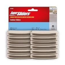 7/8" x 2 7/8" Self-Stick Outdoor Furniture Glides for Your Outdoor Living Spaces