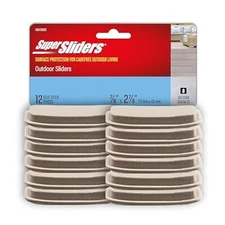 7/8" x 2 7/8" Self-Stick Outdoor Furniture Glides for Your Outdoor Living Spaces