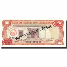 [#573664] Banknote, Dominican Republic, 100 Pesos Oro, 1991, 1991, Specimen, KM: