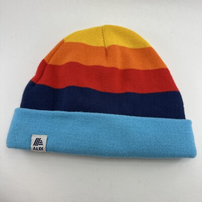 Aldi Gear 2023 Beanie Stocking Cap Winter Hat with Iconic Colors One Size