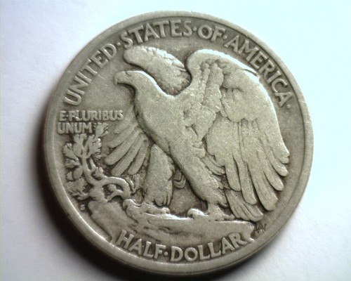 1919-S WALKING LIBERTY HALF FINE / VERY FINE F/VF NICE ORIGINAL COIN BOBS COINS - Picture 2 of 2