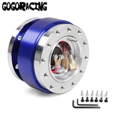 Universal Ball Steering Wheel Quick Release Hub Adapter Snap Off Boss Kit Blue