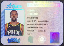 2023-24 Panini Contenders Kevin Durant #16 License To Dominate Die-Cut SSP