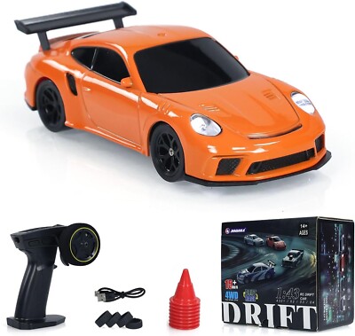 1/43 RC Drift Auto   Orange | 4WD | Lichtsystem | RTR