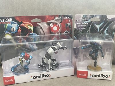 Metroid Dread Nintendo 2-Pack Samus & E.M.M.I & Dark Samus Super Smash Amiibo