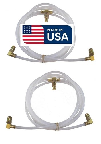 1968-1972 Pontiac Tempest, LeMans, GTO new convertible top hoses, line set, pair - Bild 1 von 2