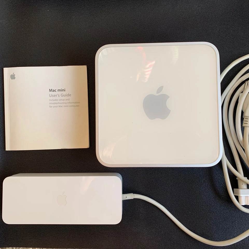 Mac Mini A1176 Core Duo 1.66GHz 2GB RAM 60GB HDD Brick Snow Leopard Manual WORKS - Image 2 of 4