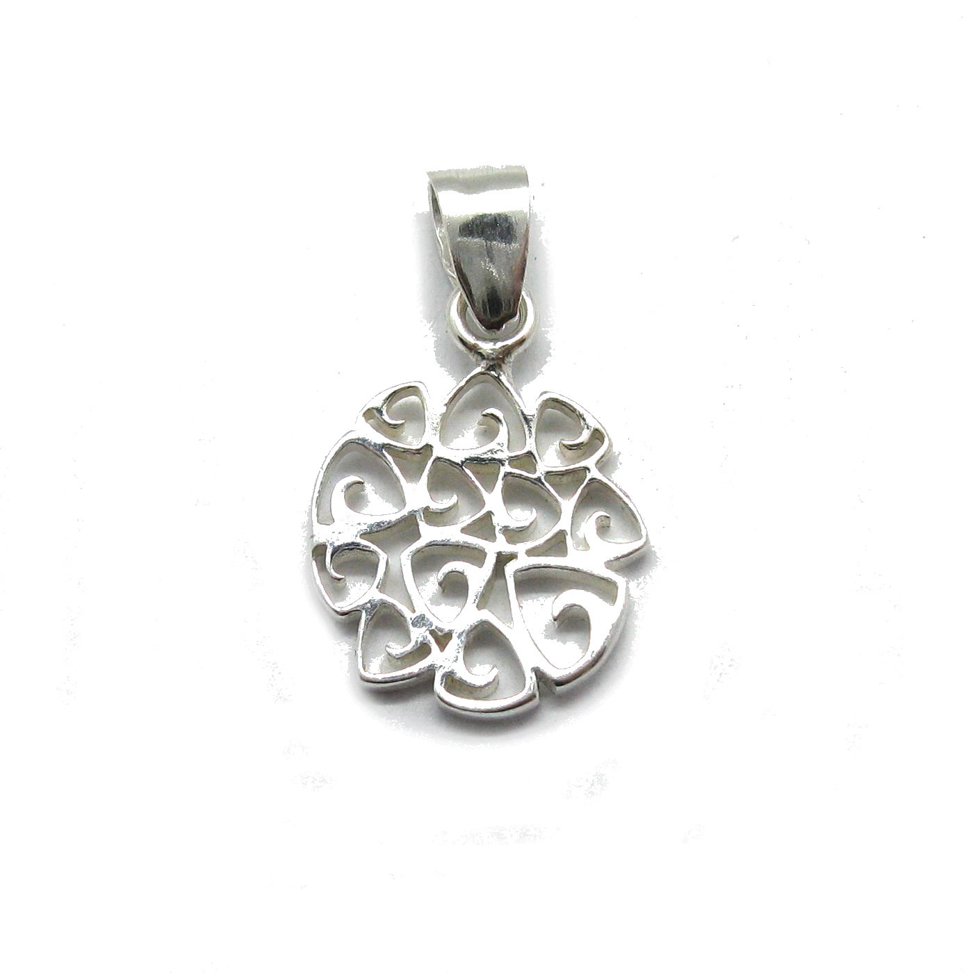 Stylish Genuine Sterling Silver Small Pendant Solid Hallmarked 925 ...