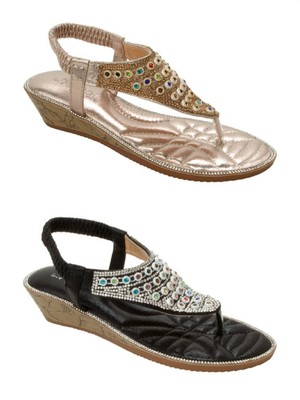 toe post wedge sandals uk