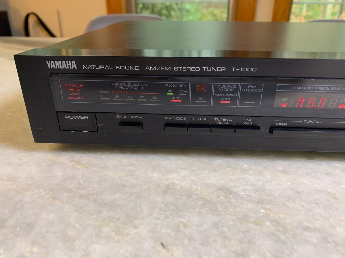 Vintage 1980s 80s Red Text LCD Yamaha Natural Sound T-1000 Stereo