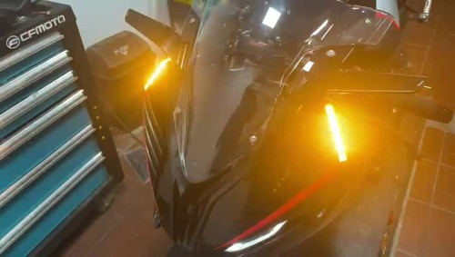 LED Front turn signal Light Wing Retrofitted For 2019-2022 BMW S1000RR M1000RR - Video 1 of 1