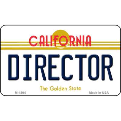 Director California State License Plate Tag Magnet M-4894 | eBay