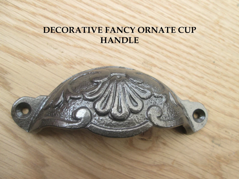 CAST IRON CHEST DRAWER WARDROBE KITCHEN CUPBOARD CABINET DOOR HANDLES & KNOBS - Image 3 of 4