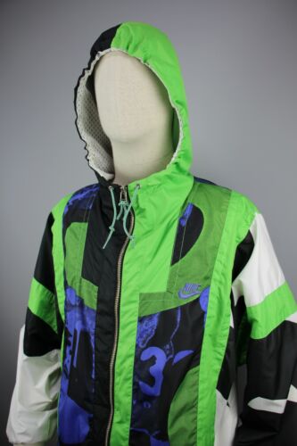 RARE Vintage 90's Nike Nylon Multi Color jacket Size S | eBay