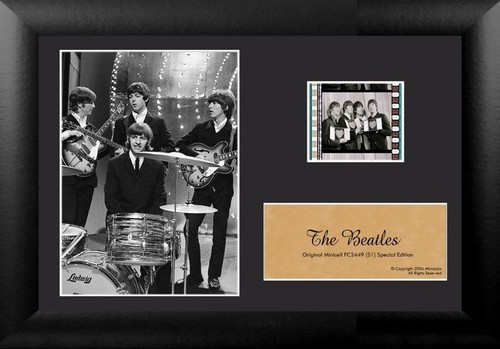 The Beatles 35mm Film Cell Display Actual Film Clip 5" x 7" NEW w/COA! - Picture 1 of 2