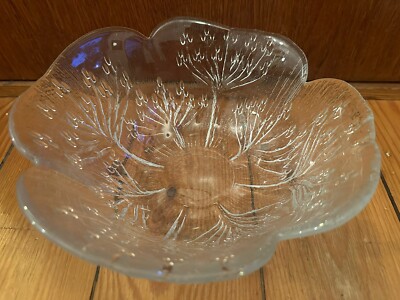 IITTALA LASISEPAT Finnland GLAS SCHALE 70s J PERTTI KALLIOINEN IITTALA 1.111kg