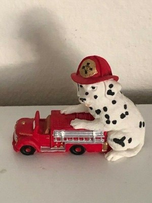 fire truck dog toy
