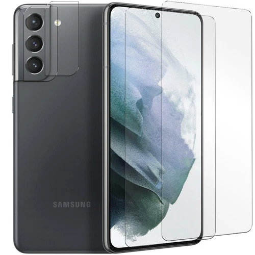 Film Protecteur pour Samsung Galaxy S21 FE Affichage Verre 2x Appareil Photo