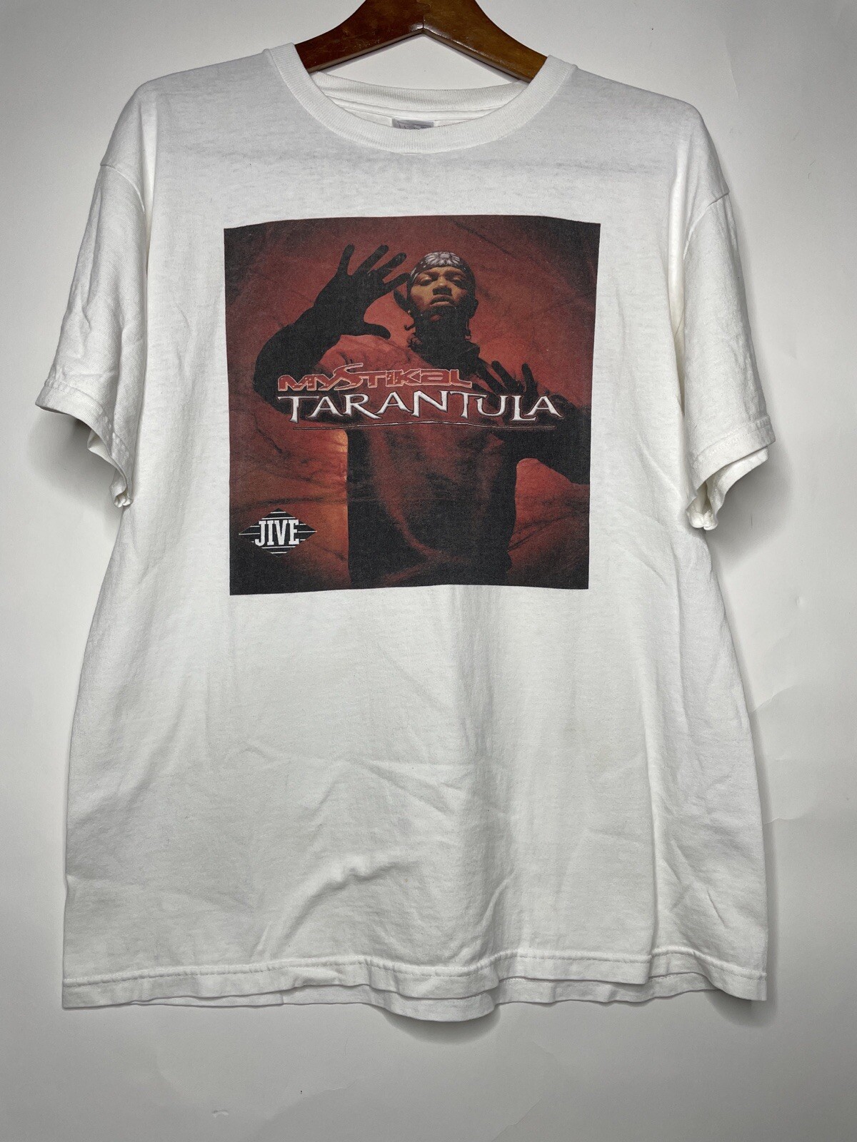 Vintage RARE 2002 Mystikal Tarantula Rap Promo Shirt Size Large JIVE New Orleans