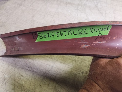 1955 1956 1957 Chevy Nomad Interior Garnish Molding Driver Lower Rear Curved - Picture 8 of 11