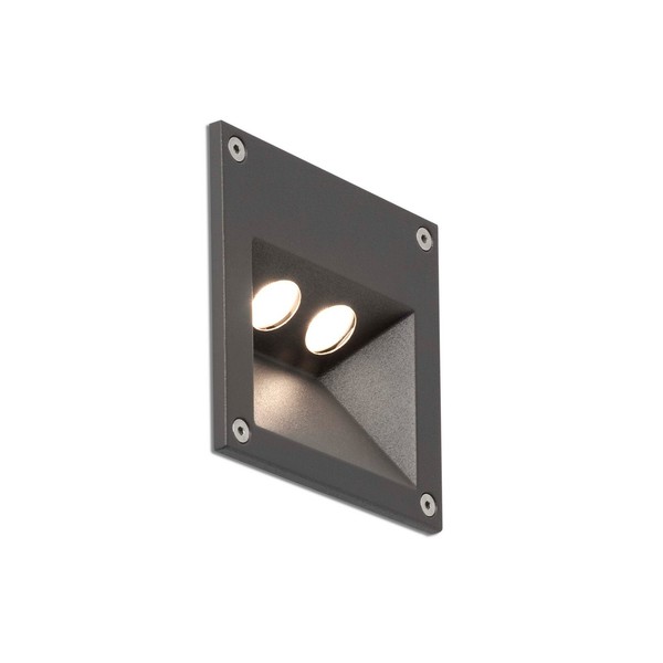 LED Citrus 2 Empotrado Exterior gris oscuro Faro 3 Unidades