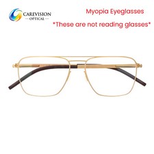 Double Bridge Full Rim Polycarbonate Nearsighted Eyeglasses For Distance Driving