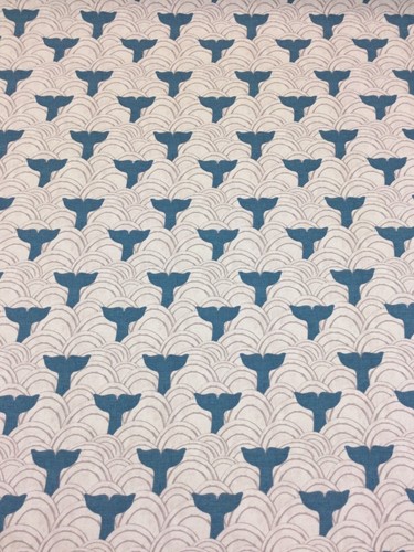 Metropolis Interiors, MOBY Whale 🐳 Cotton Fabric,Upholstery/Curtains/Cushion - Picture 4 of 5