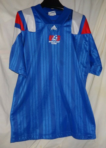 Rare Vintage 90’s Adidas USA US World Cup Team Futbol Soccer Jersey Eqipment - 第 1/5 張圖片