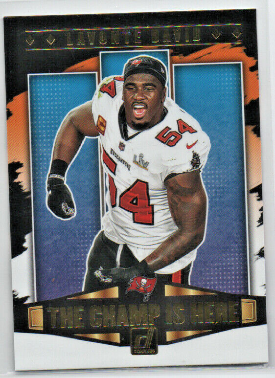 2021 Donruss Lavonte David The Champ is Here #CIH-15 TAMPA BAY BUCCANEERS