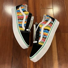 Vans Sesame Street x Old Skool Rainbow Stripes- Size 3.5