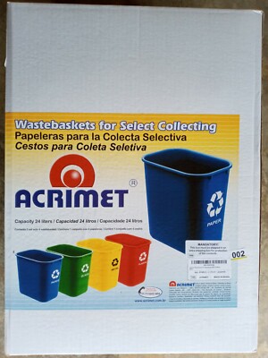 Acrimet Recycling Basket 27QT (4 Containers) New