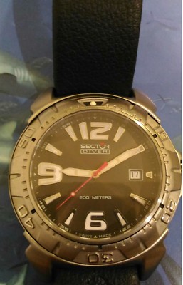 diver Sector warehouse bottom watch, diameter 43 mm