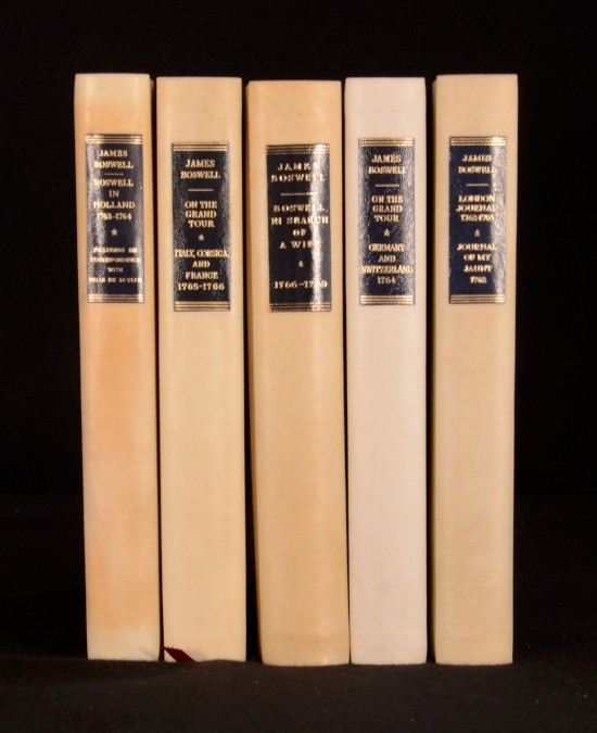19517 5Vols The Yale Editions Of The Private Papers of James Boswell