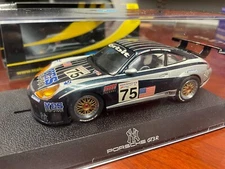 Scalextric Porsche 911 GT3R NY Yankees #75 1/32 Slot Brand NEW with Case!! Rare!