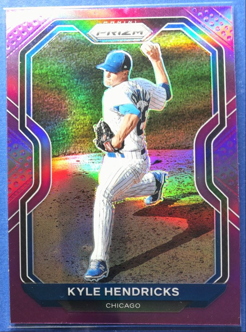 2021 Panini Prizm Purple #97 Kyle Hendricks - Cubs
