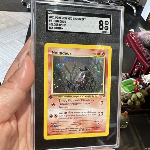 Houndour (1st Edition) graded SGC 8 for sale on eBay