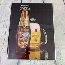 1977 Michelob Beer Bottle Drink Vintage Print Ad/Poster Promo Art Magazine Page