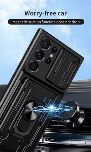 für Xiaomi POCO Handyhülle Mit Kartenslot Halterung KFZ Magnetisch Schutz Kamera - Picture 9 of 16