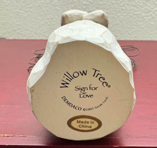 Demdaco by Susan Lordi 2003 Willow Tree Sign for Love Sculpted Angel Figurine - Picture 14 of 16