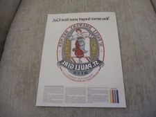 ST PAULI GIRL BEER Iron-On 1982 Germany Brewery