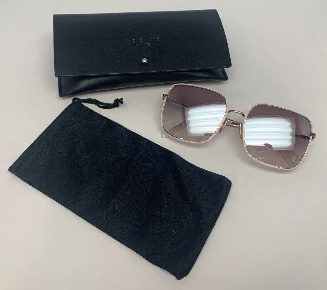 RAG & BONE Sunglasses RNB1032/S 0VK6 White 58/18-145 Made in  display picture 2
