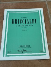Briccialdi Sheet Music Paperback Giulio 6 Grand Studies For Flute From Op. 31