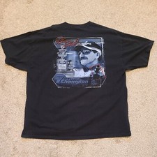Dale Earnhardt T Shirt Mens XL 7 Time Champion Nascar Black Chase Authentics Vtg