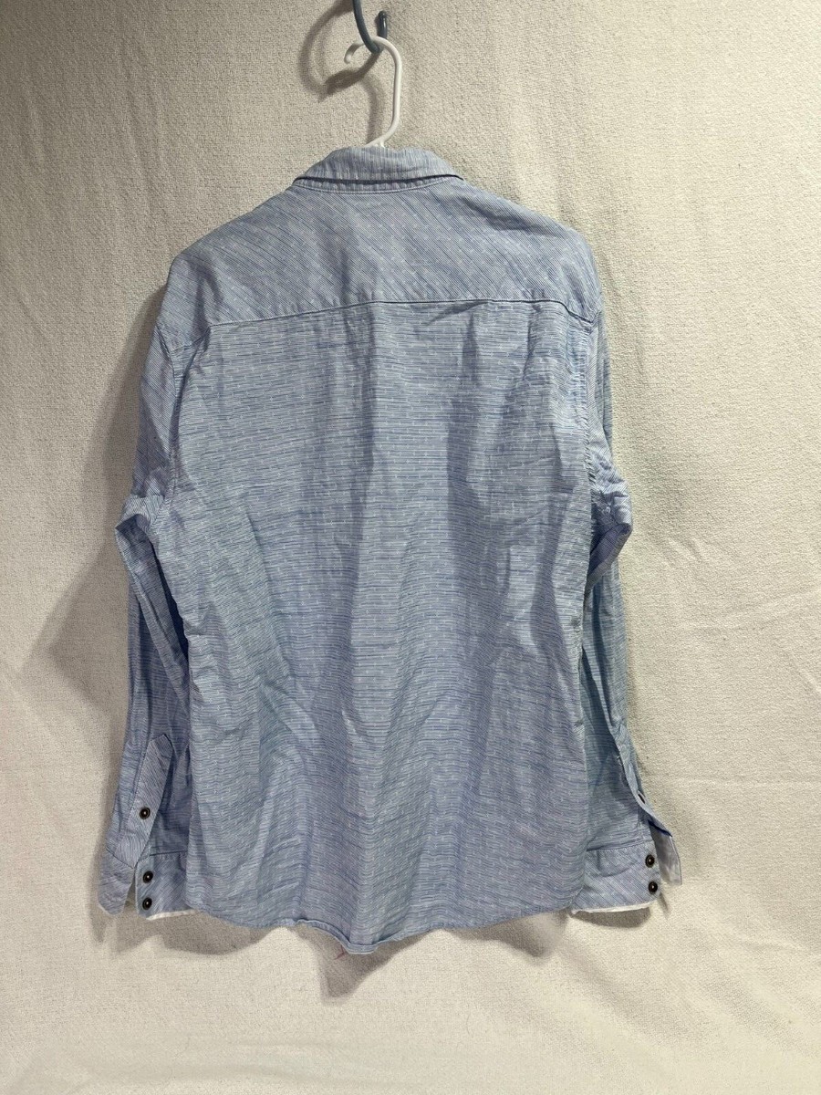JB Holt Athletic Fit XL Mens Light Blue Long Sleeve Shirt View 4