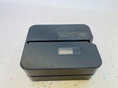 Casio Disc Title Printer CW-E60 W/ TR-18BK Ink Ribbon Cassette | eBay