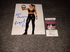 Raquel Rodriguez Signed 8x10 Jsa Wwe Nxt Aka Raquel Gonzalez Inscripted
